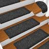Self-adhesive Stair Treads 15 Pieces 65 X 21 X 4 Cm Rectangular Edge