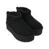 UGG Klassische Ultra Mini Plateau Stiefelette Schwarz Damen Sneaker 1135092-BLK