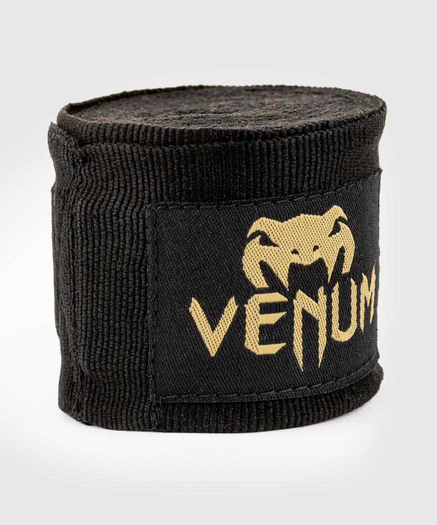 Venum Boxing Wraps - Black/Gold Bandages 2.5m