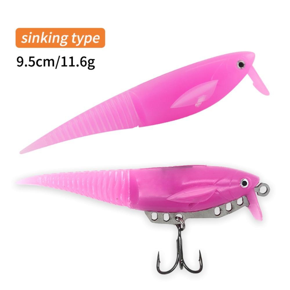 

Sinking/Floating Minnow Fishing Lures 9.5cm Length Lifelike Fish Artificial Baits Adjustbale Fins Swimbait Crankbaits Trolling