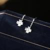 Four-Leaf Flower Earrings For Women'S Fashion And Creativity, Literary And Fresh, One-Piece Delivery, Lucky Four-Leaf Clover Earrings, Ear Chains.