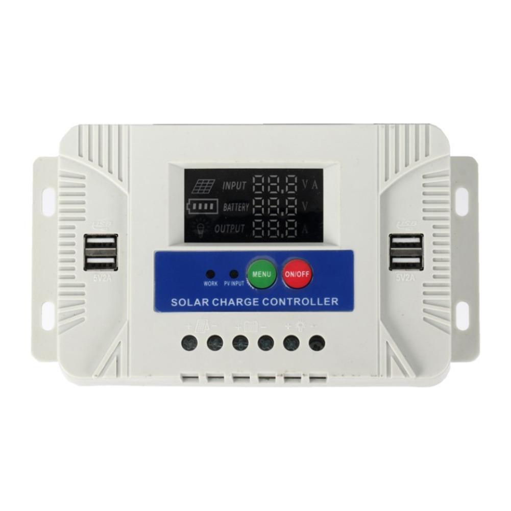 AUTO Battery Voltage 20A Solar Controller Multi Battery Compatibility Solar Controller LCD Display Solar Regulator