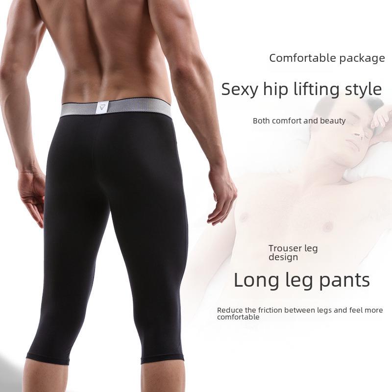 Erkek Hızlı Kuruyan Sürtünme Önleyici Üç Çeyrek Kompresyon Şort