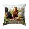 1 Stück Hahn Kissenbezug Für Zuhause Wohnzimmer Schlafzimmer Sofa Büro Dekorative Kissenhülle Weiche Kuschelkissen 45X45cm
