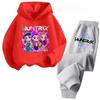 Autumn Korean Style Hoodies Kpop Demon Hunters Printed Children's Hoodies+pant Suit Boys Sweatshirt Cartoon Girls Kids Sportsuit