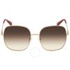 Brown Gradient Square Ladies Sunglasses Sf300s 703 59