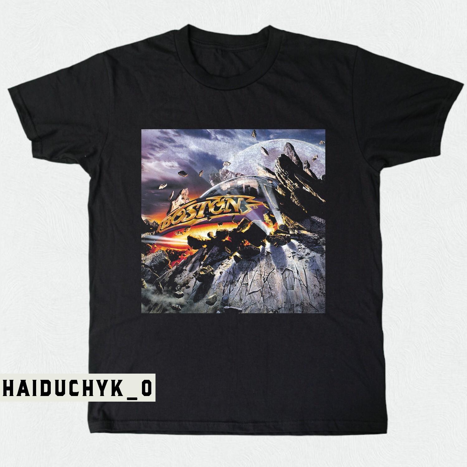 Boston Tee Walk On Rock Band Unisex Black T-shirt Size S-5XL L
