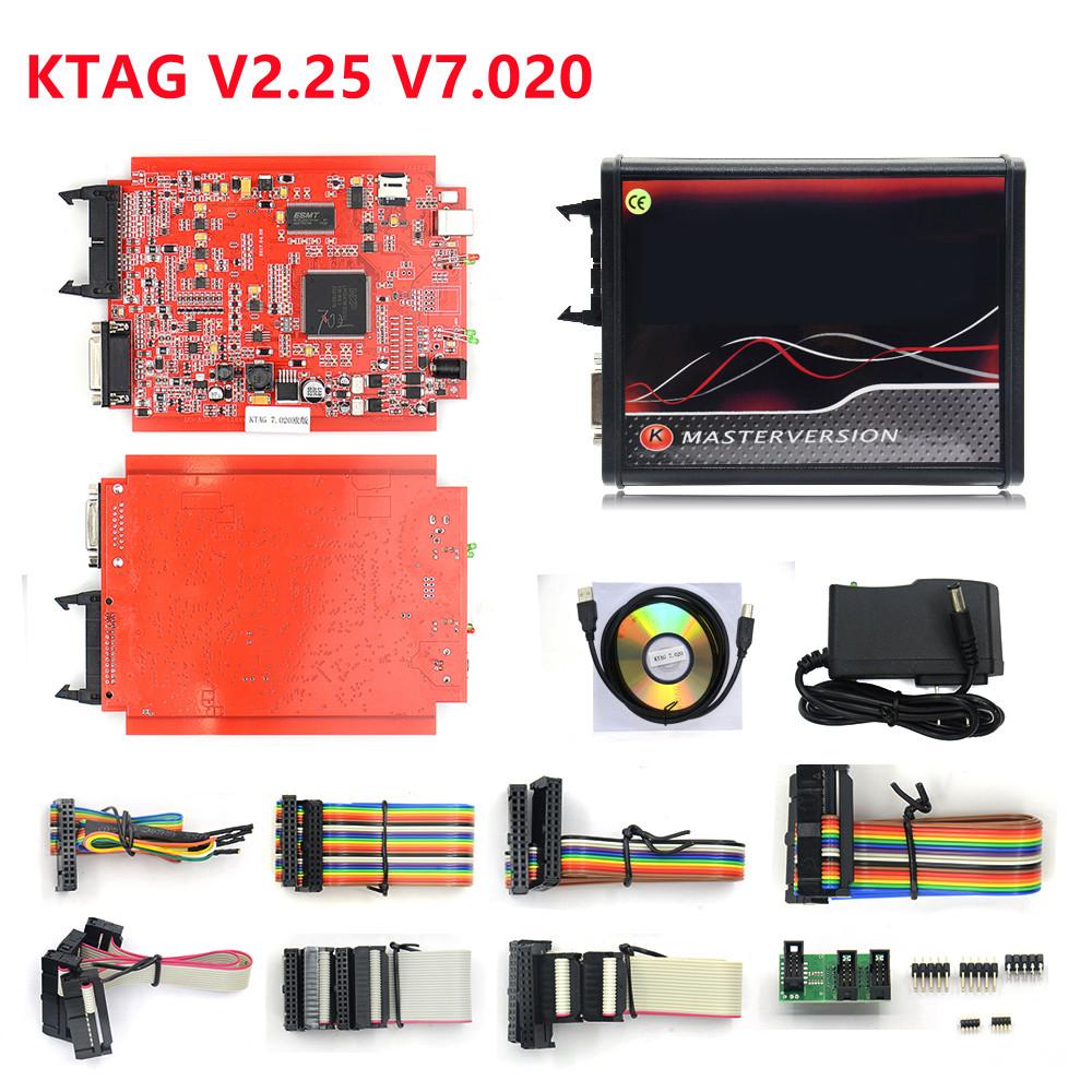 NEW Unlimited Kess 2.80 V5.017 ECU Master Tool K-TAG V2.25 V7.020 Full Chip OBD2 Manager Tuning Kit KSuite KTAG 2.25 Programmer