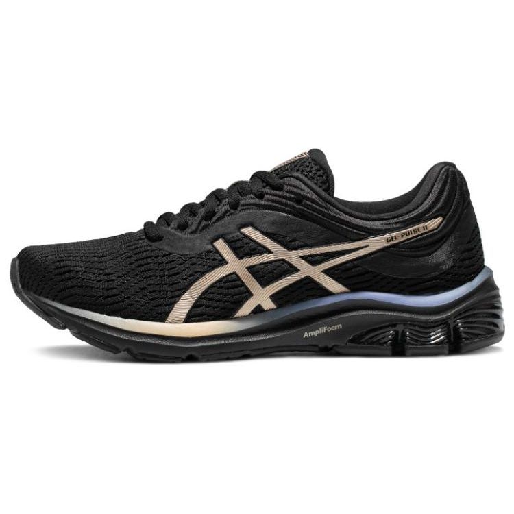 Asics Gel-Pulse 11 Lace-Up Durable Breathable Low-Top Running Shoes Women Running Shoes Black Pink 1012B138-003