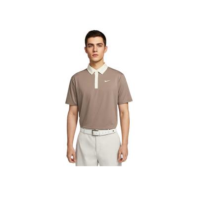 Dri-Fit Tour Comfortable Soft Skin-Friendly Fashion Short Sleeve Golf Shirt Men Tops Mink-Brown Light-Ivory FZ7502-233