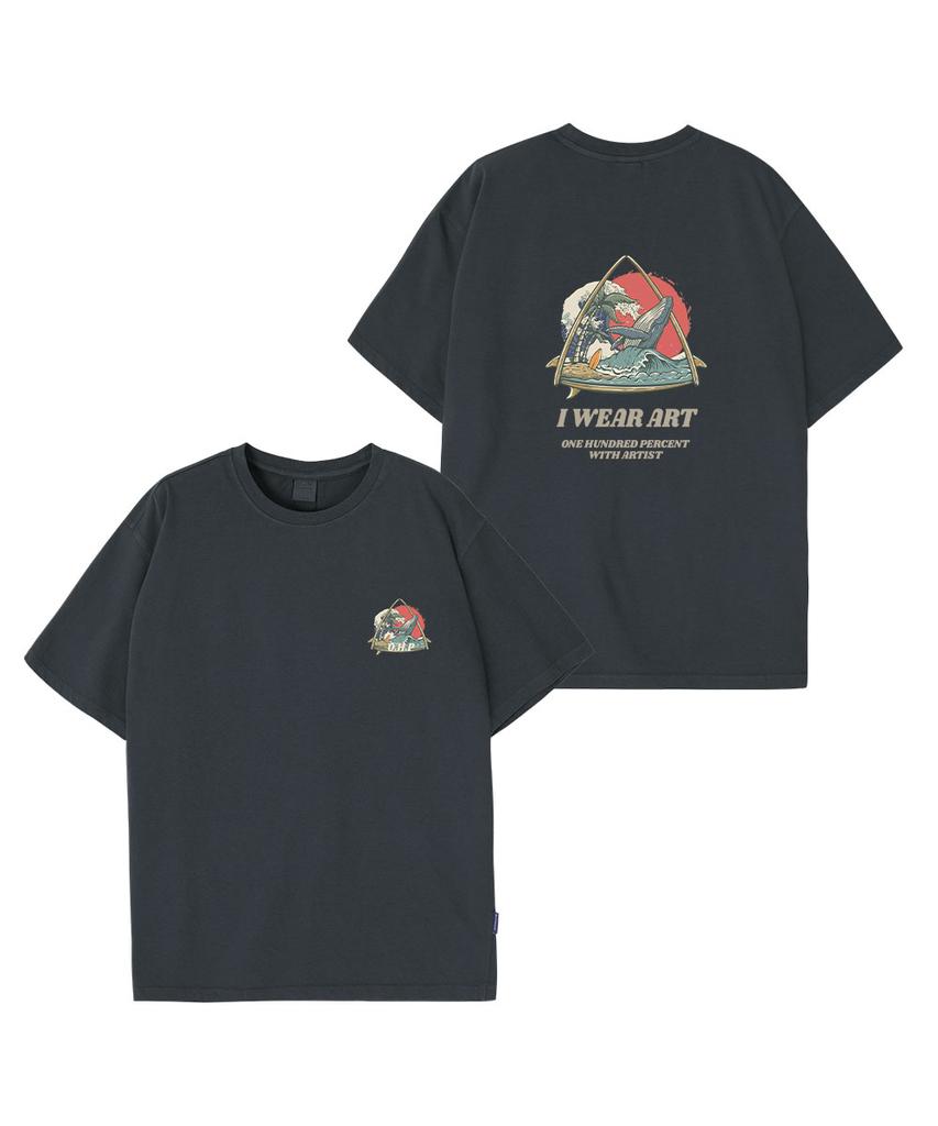 OHP Ohpxharmonia Whale'S Summer Pigment Short Sleeve Tee 6