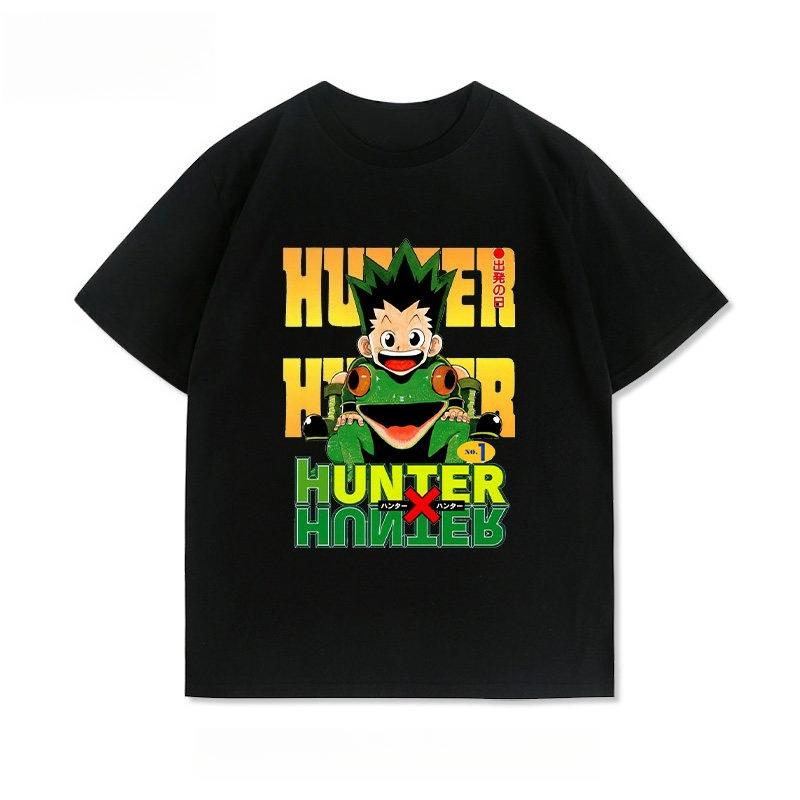 2026 New Hunter X Hunter Retro Anime Print Tshirt Short Sleeve Tshirt Mens and Womens Tshirt Mens Tshirt M