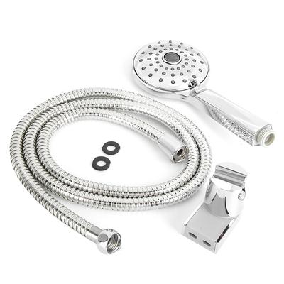 G1/2in Electroplating Hand Shower Set Handheld Shower Head Hose Bracket Kit Accessories