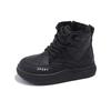 Kids Boys Snow Boots Outdoor Warm Black School Boots for Girls Winter Versatile Causal Children Fashion Cotton Boots Side Zipper