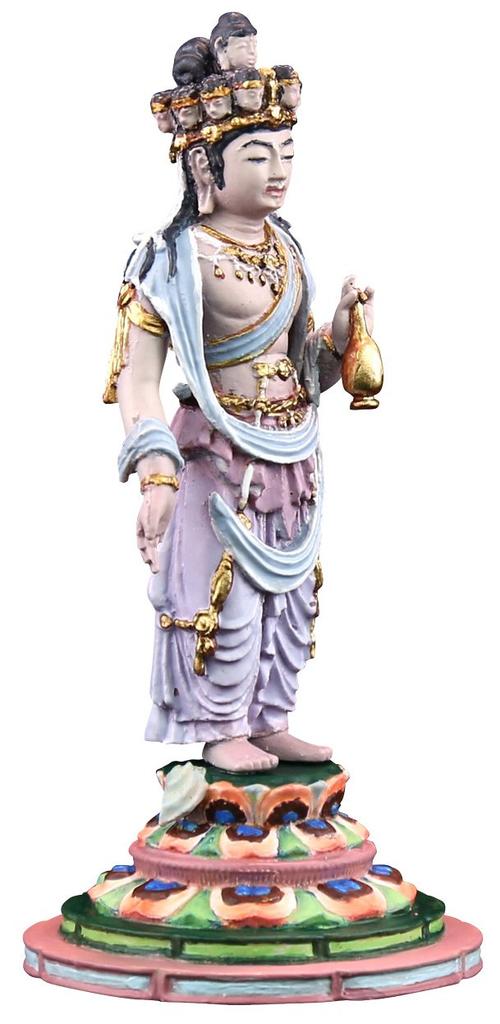 miniQ Miniature Cube 007 75mm finished figure Eleven-faced Kannon, approx. tall, PVC, pre-painted,