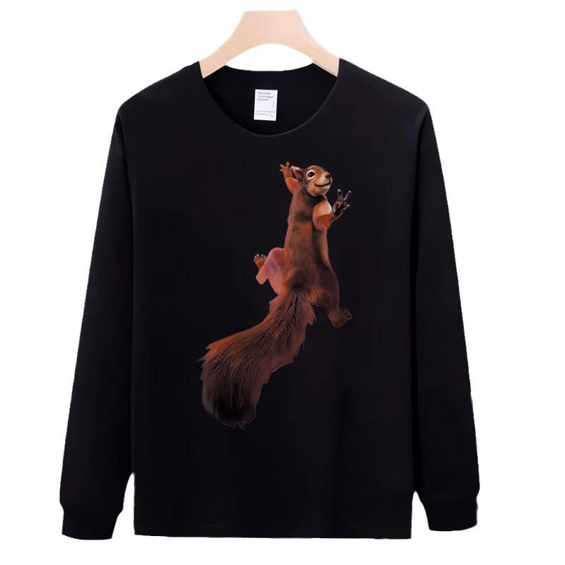 Trendy Brand American Long-Sleeved T-Shirt Pure Cotton Men'S Bottoming Shirt Trendy Autumn And Winter Sweater Men'S And Women'S Crew Neck Top