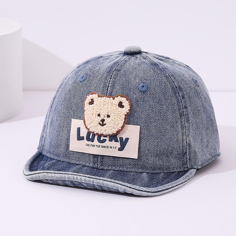 Casquette de Baseball en Jean Style Coréen INS pour Bébé - Chapeau à Visière Souple pour Garçons et Filles, Printemps/Automne