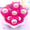 Resin Colorful Noctilucent Clear Candy Color Tiger Rabbit Cats Dog Flat back Cartoons Figurines 6PCS Scrapbooks DIY Decor Crafts