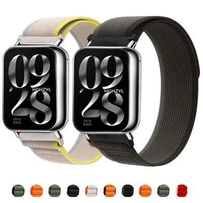 Nylon Loop Strap for Xiaomi Redmi Watch 4 Bracelet Smartwatch Watchband For Mi Band 8 Pro Trail Correa Wristband Accessories