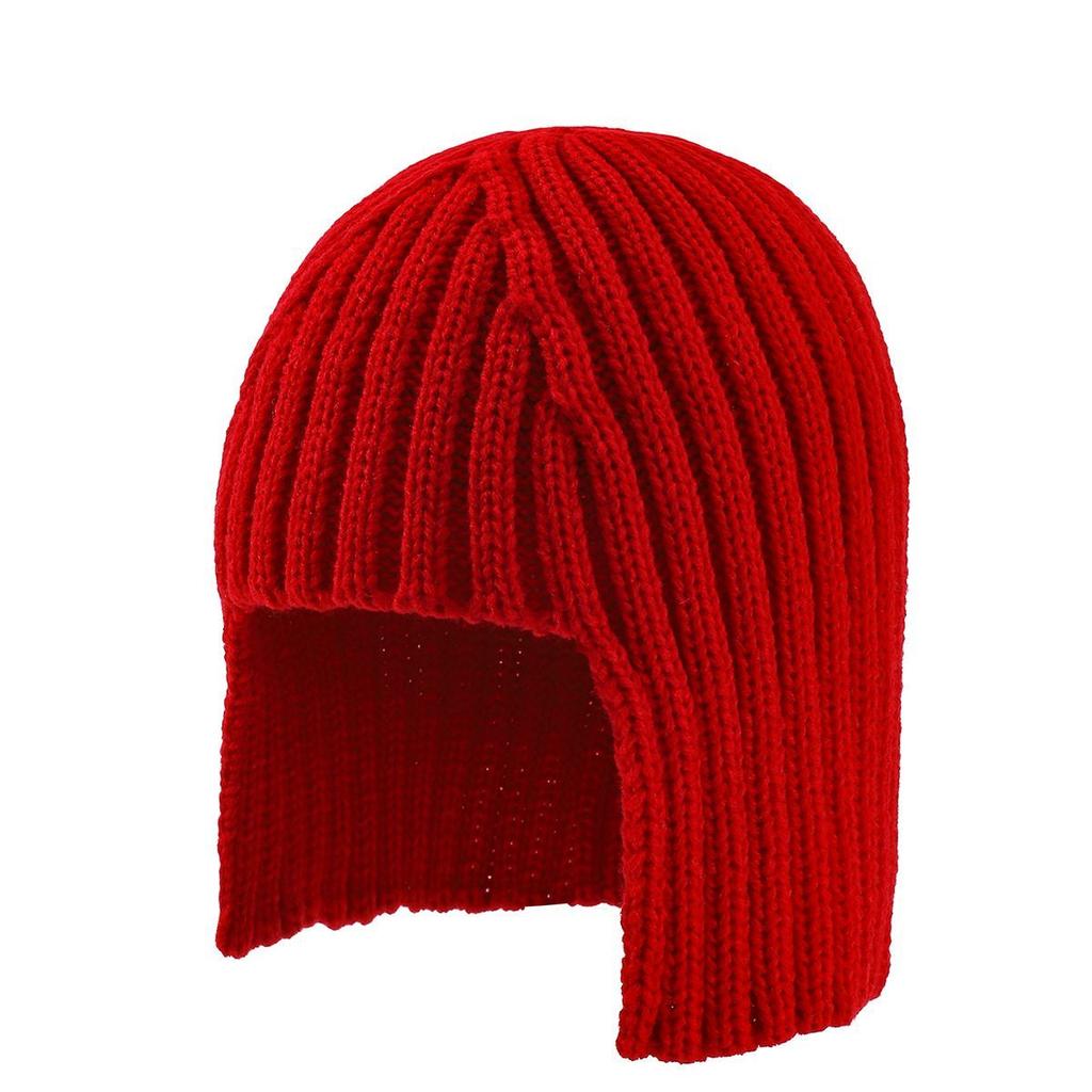 Winter and Autumn Knitted Wig Fashionable Ear-protection Warm Woolen Hat Cold Protection Warm Pullover Hat