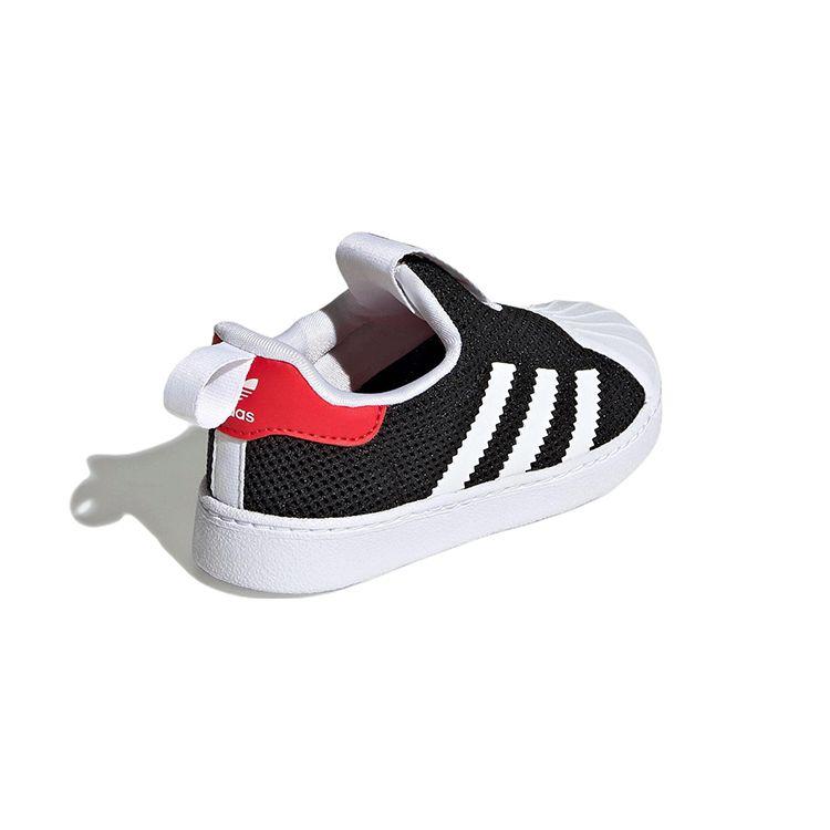 Adidas Originals Superstar 360 Comfortable Casual Durable Low-Top Walking Shoes Baby Shoes Black GZ5035