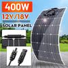 EXCELLWAY 18V 400W Flexible Solar Panel Bendable Waterproof Monocrystalline Best Solar Panel For RV Boat Power Bank