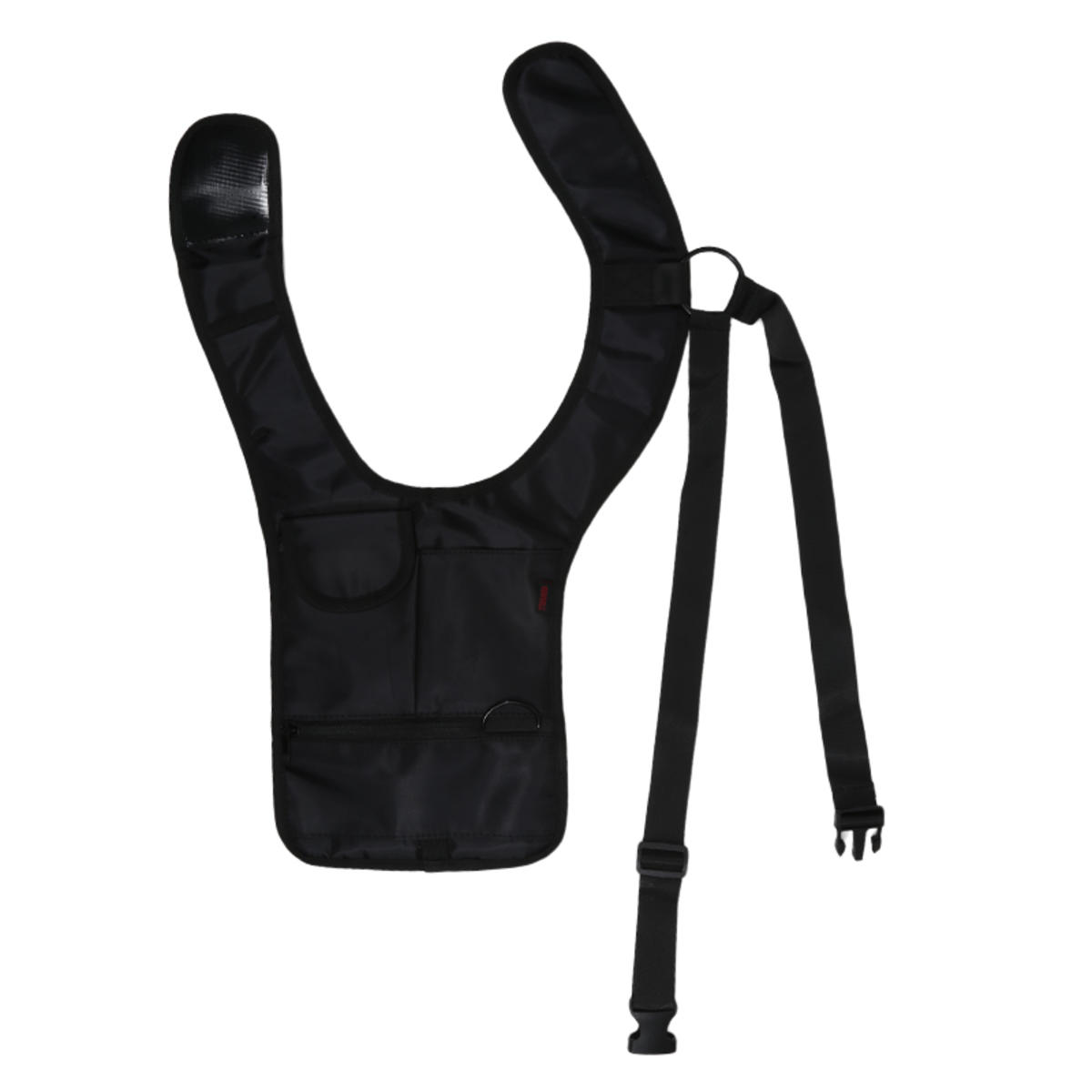 

Портативный наплечный кошелек для подмышек, секретная кобура против кражи, сумка через плечо, скрытая сумка для паспорта, телефона, ключей, кредитных карт one size чёрный