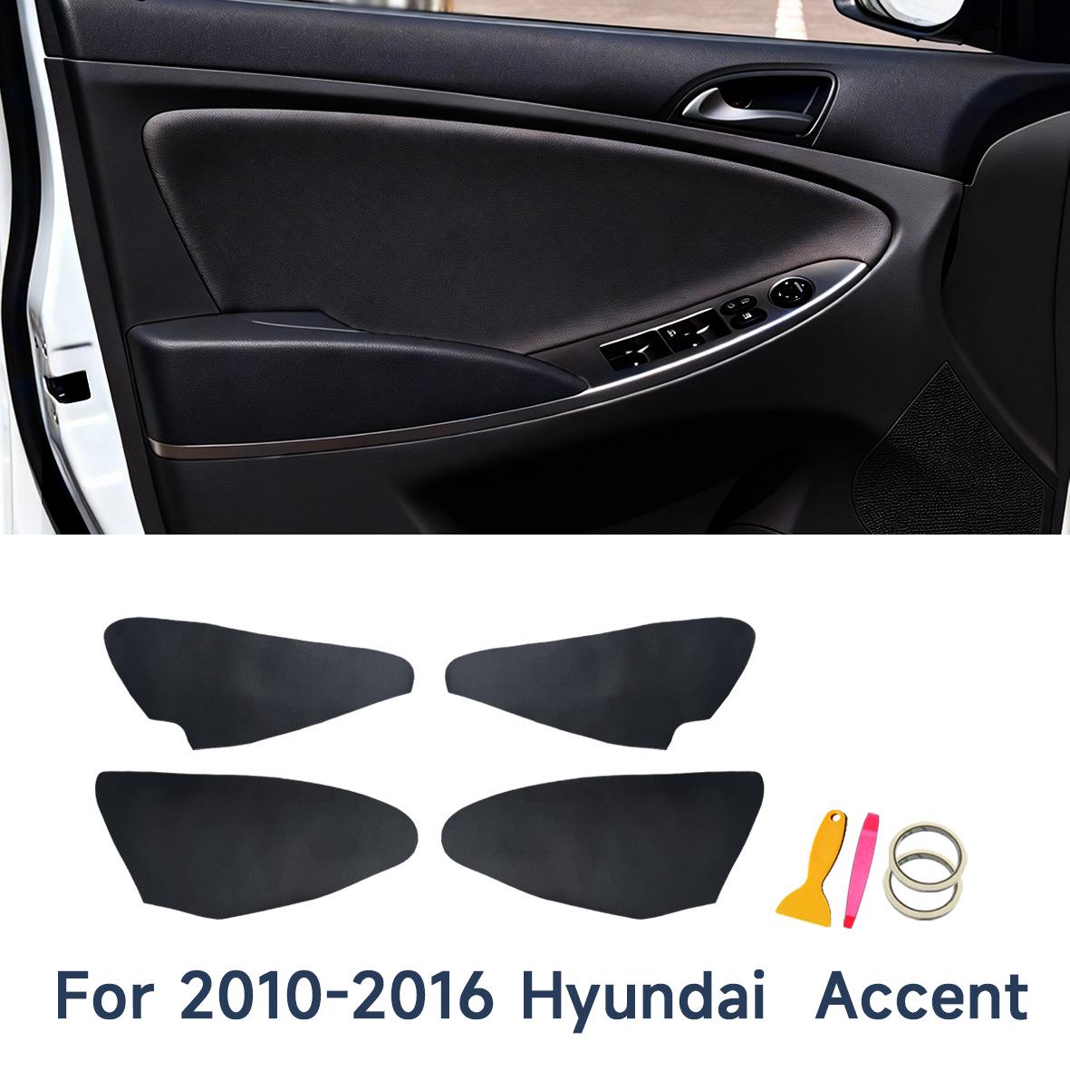 Hyundai Accent/Reina (2010-2016) Door Panel Leather Interior Wrap Reina, 4 Door Panels #936004