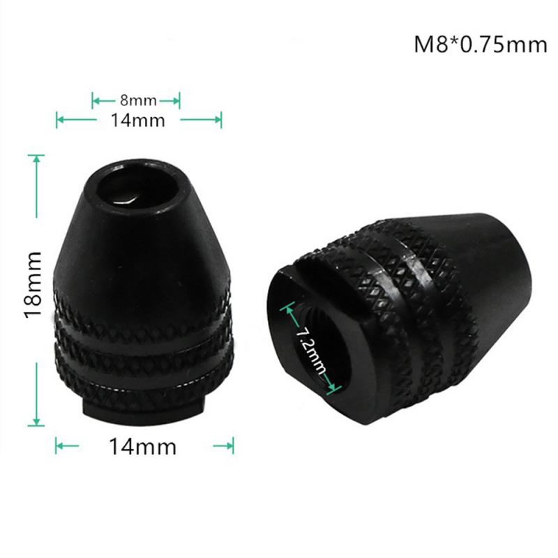 

0,3-3,2 мм Мини Многофункциональный Быстрозажимной Патрон для Сверла M7 M8X0,75 Быстросменный Трехкулачковый Патрон Для Вращающихся Инструментов Мини Дрель Для Dremel