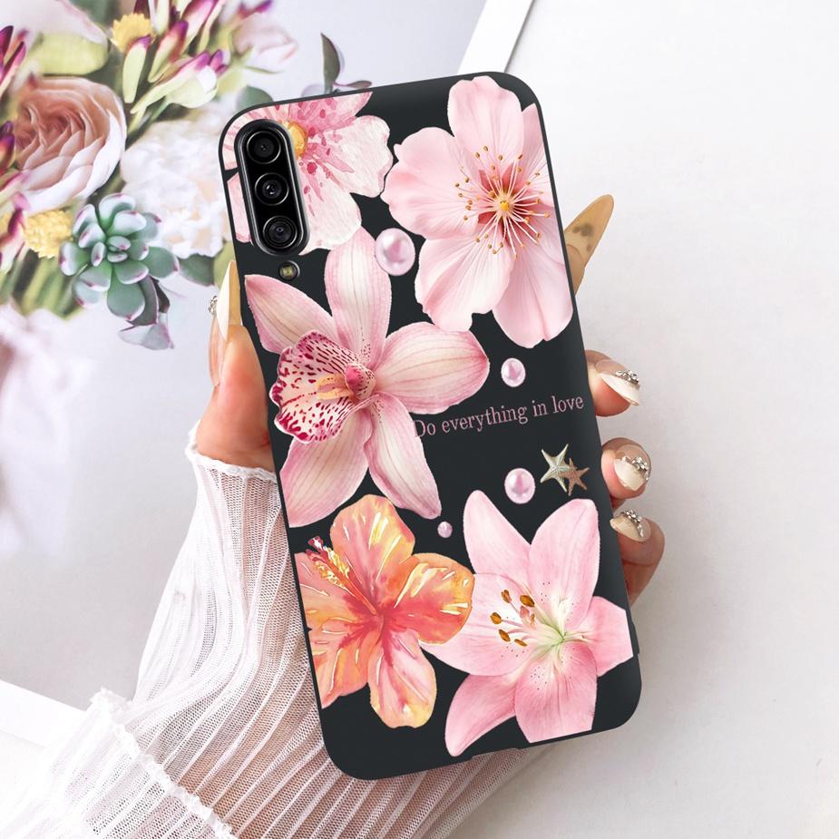 For Samsung Galaxy A90 5G Case SM-A908B Luxury Flowers Butterfly Painted Cover Soft Slim Phone Case For Samsung A90 A 90 5G Bags