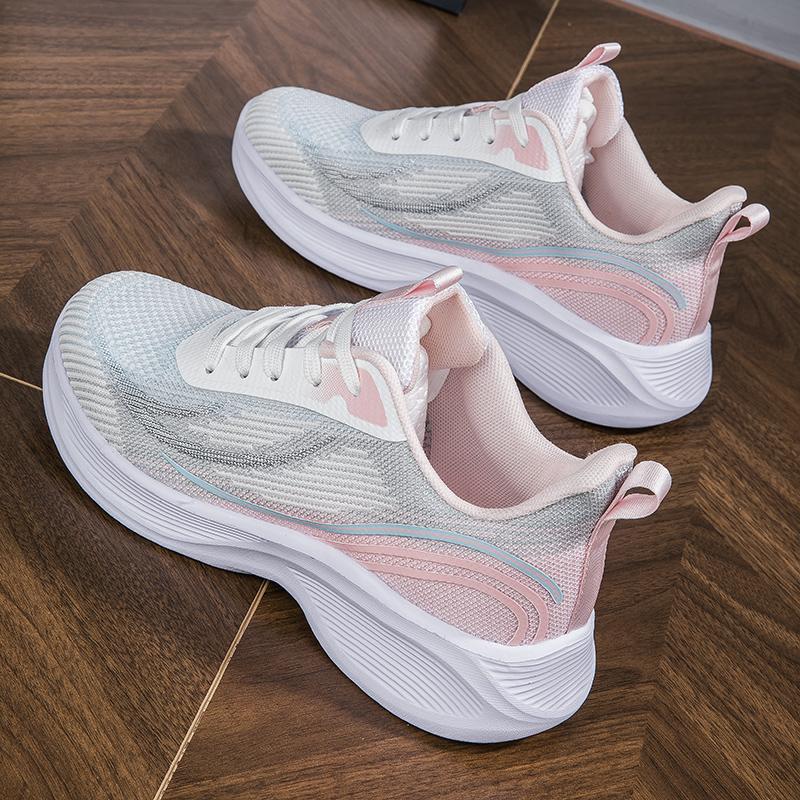 Knitted Breathable Women's Sports Shoes Marathon-Ready Running & Trail Hiking Footwear