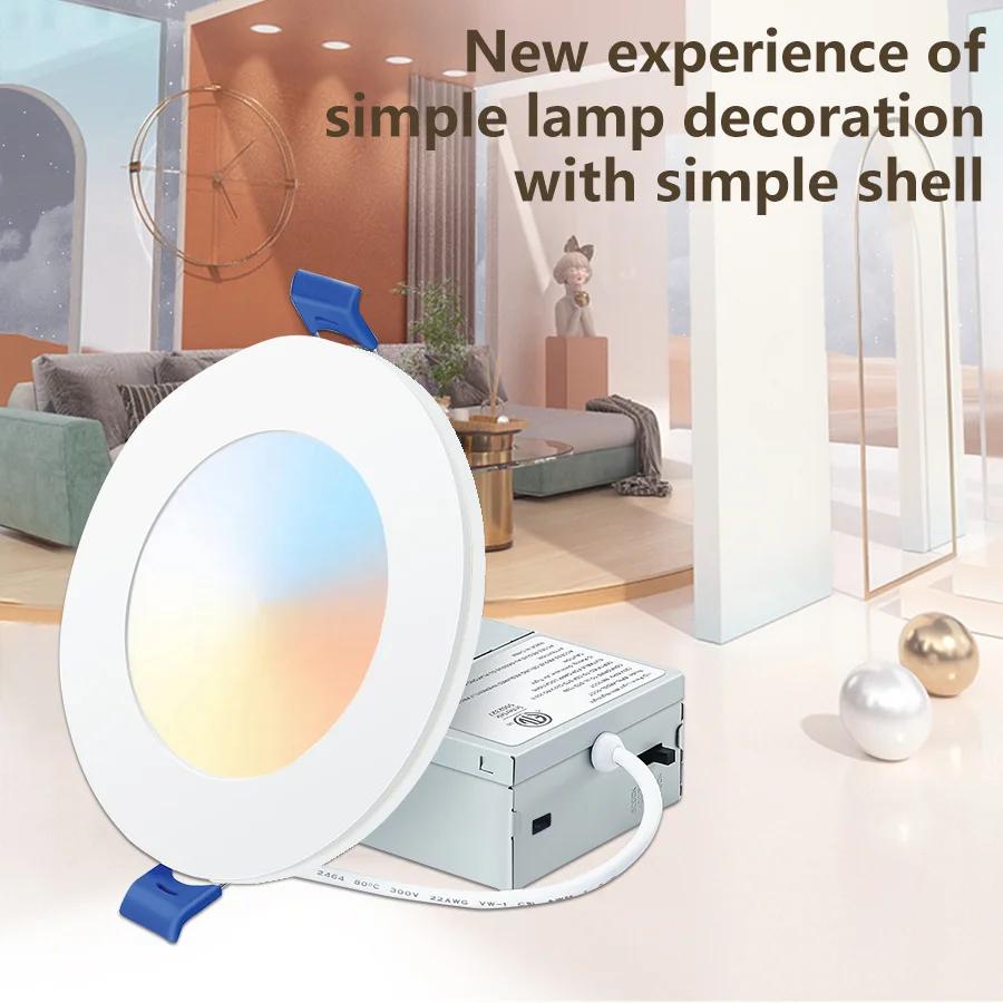 9W 12W LED Downlight 3 Modes 110V 220V Recessed In Led Ceiling Downlight Light Cold Warm White Lamp Living Room Bedroom Decor