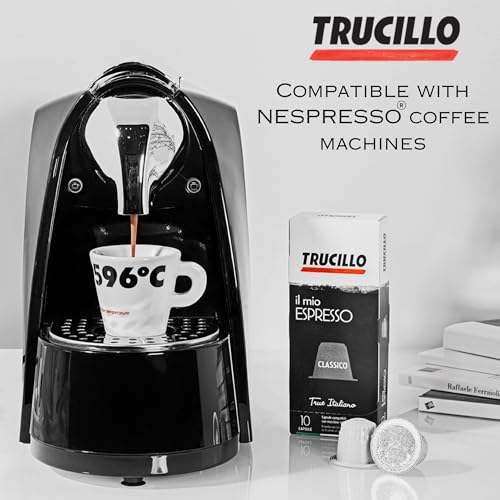 TRUCILLO Il Mio Espresso Classico - 10 Coffee Capsules (55g) | Medium Roast Italian Espresso | Nespresso® Original Line Compatible | Rich & Balance