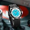CURREN Men's Fashion Quartz Watch Outdoor Large Dial Luminous Waterproof Silicone Strap Sport Wristwatch