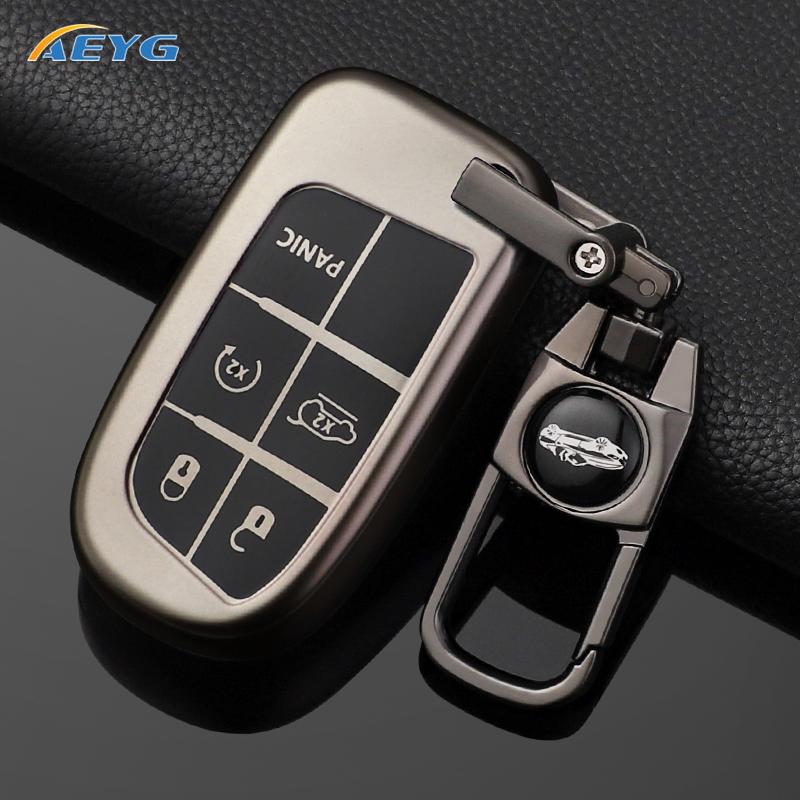 JQS4 TPU Auto Shell Fob Holder For Jeep Renegade Frand Cherokee Dodge Journey Charger Chrysler 200 300 300 Remote Holder keychain