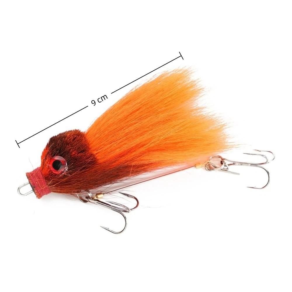 9cm 16g Fishing Lure Mouse Bait Soft Artificial Simulation Lure Bait  For Pike Bass