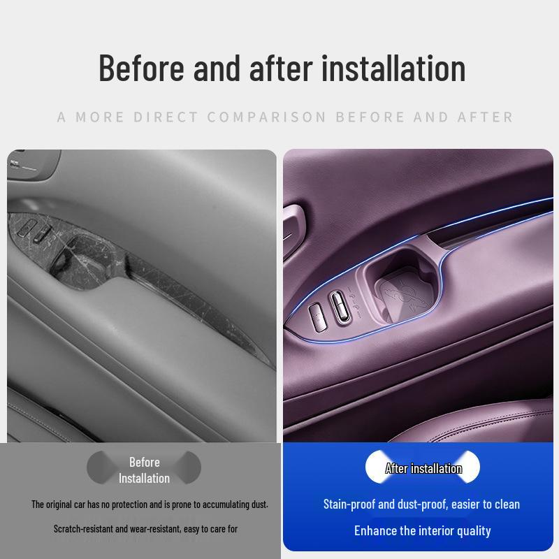 Xiaopeng GX Third Row Armrest Storage & Cup Holder Protective Mat