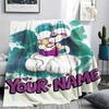1PC Custom Name Diddl Patterned Flannel Blanket Suitable For All Seasons for Home Decor Warmth and Comfort Gifts Holiday Present