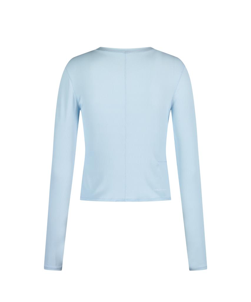 Ausdoeoboiseu (W)Technol-Ov™ Comfy Flex Long Sleeve Tee (Ice Blue)
