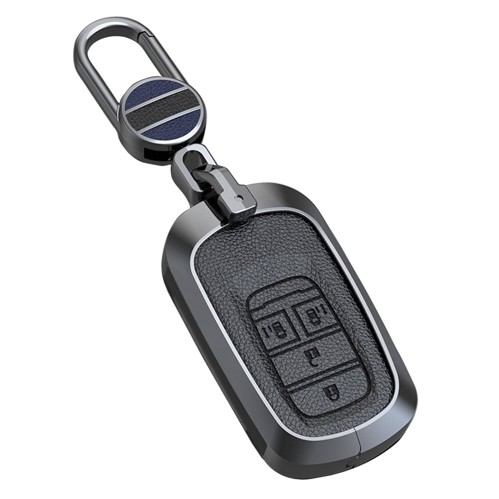 

[ontto] Чехол для ключа для Honda Чехол для ключа Держатель ключа Кожа Алюминиевый сплав Кожа Инновационный тип N-BOX Custom Freed Step Wagon RP Vezel Совместимость