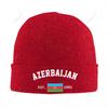 Knitted Hat Unisex Azerbaijan EST Independence Day For Unisex Women Boys Winter Autumn Beanie Cap Warm Bonnet