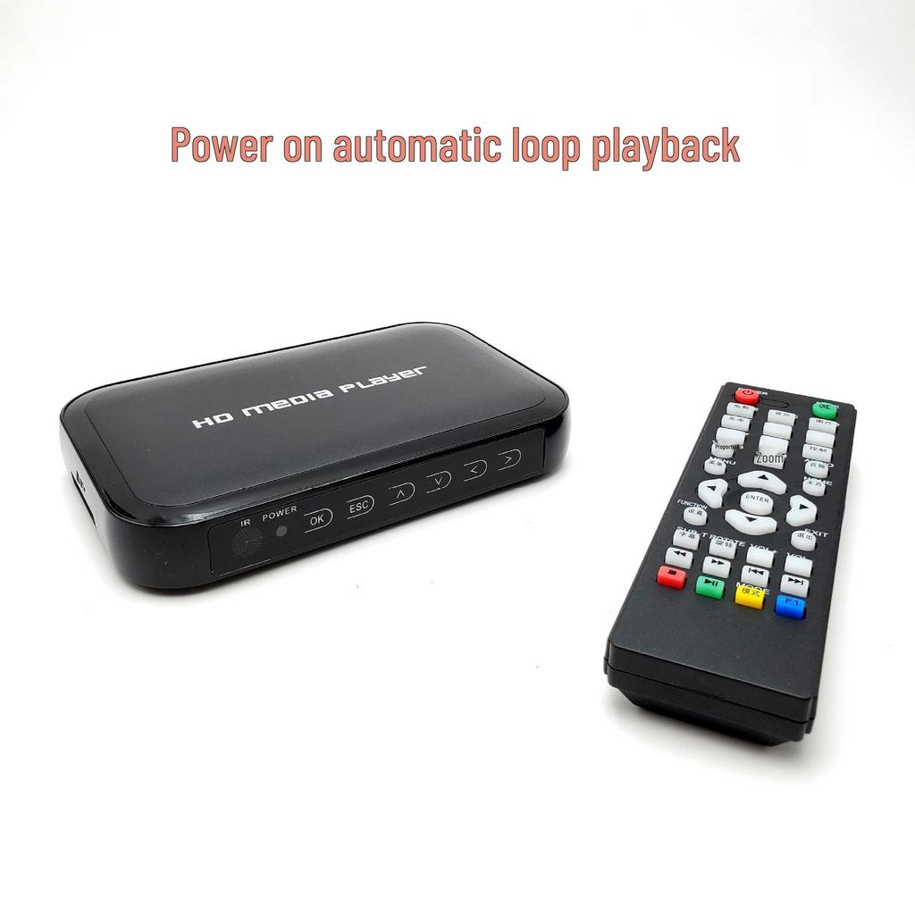 1080P HD Multimedia Player with HDMI & VGA Dual Output for Landscape & Portrait Display
