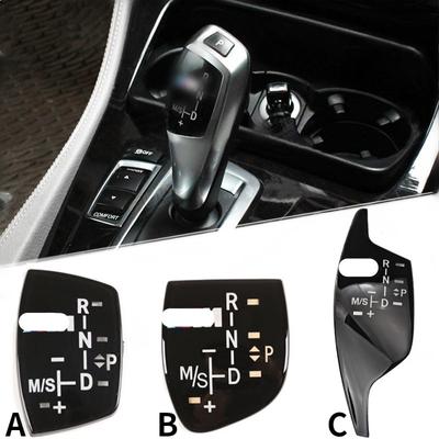 Car Styling 3D M Emblem ABS Gear Shift Knob Sticker Cover Decoration For B+W