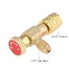 4/1pcs R410A R22 Refrigeration Tool Air conditioning Safety Valve Adapter Fitting Refrigeration Charging Copper Adapter With 1/4