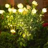 Garden Light Solar Powered Flower Shape Outdoor Yard Light Waterproof Scratch-Resistant Small Size Garden Lamp