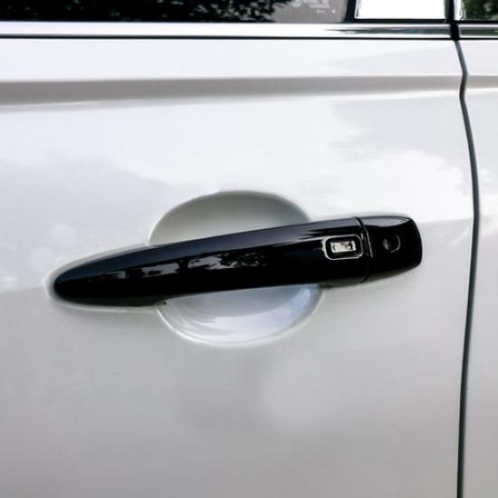Bright black Front Car Door Handles Cover Trim 8pcs For Nissan Rogue -