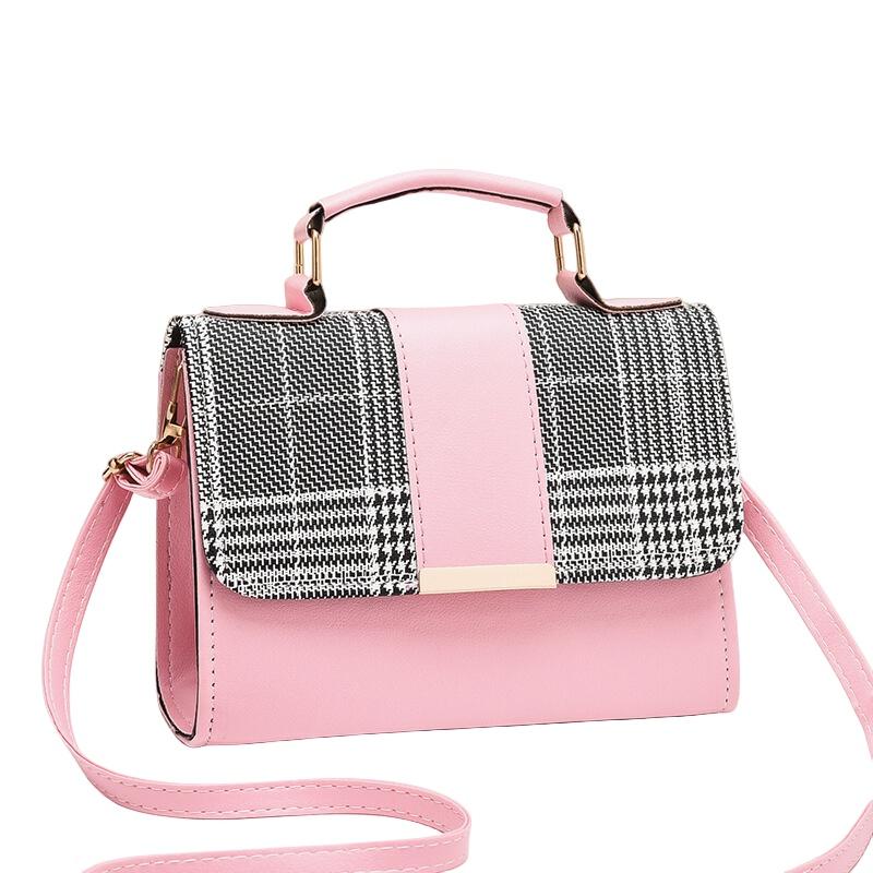 Trendy Women's Bags Hot Selling Cross-border Style Plaid Shoulder Bag