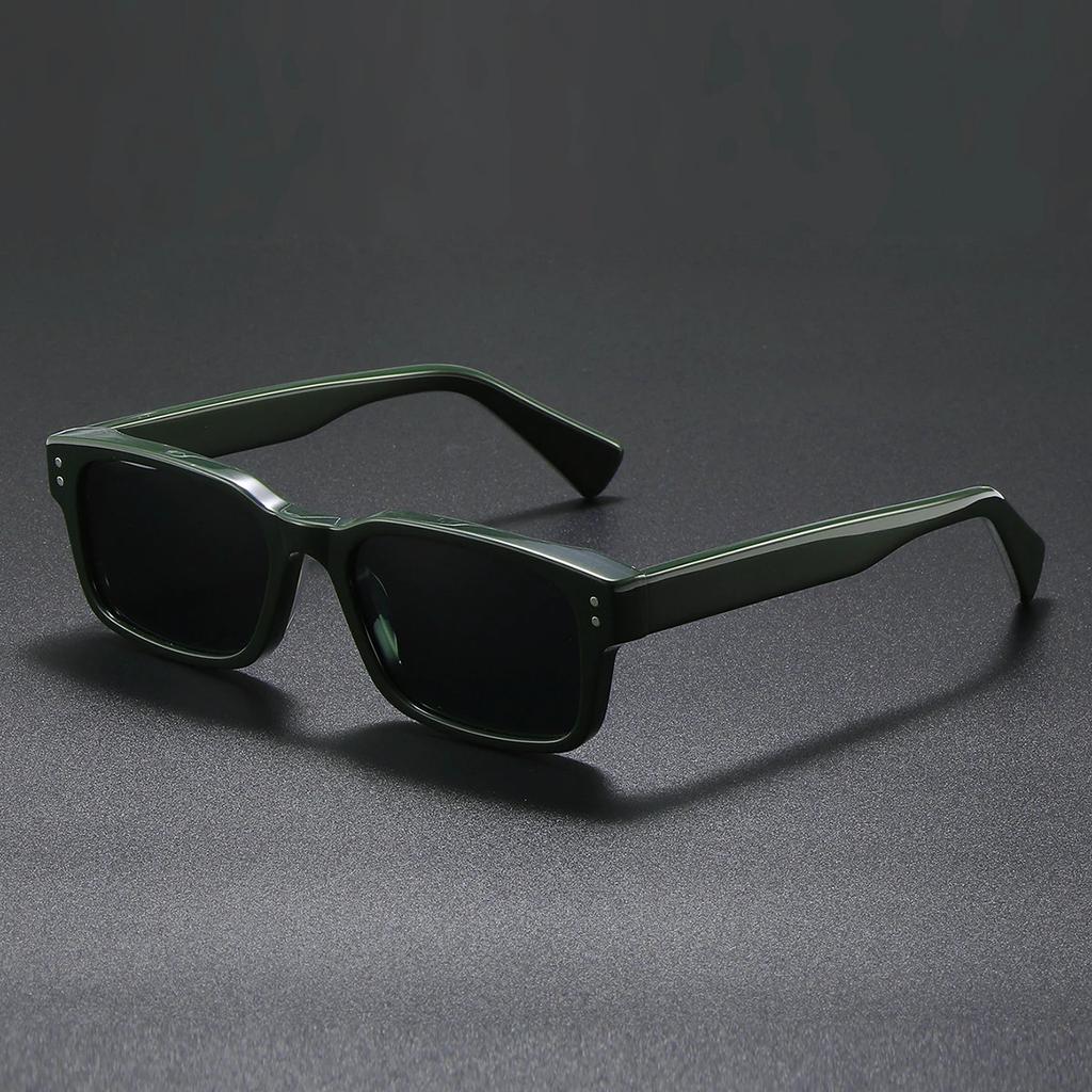 Super Rectangle Sunglasses Men Women Unisex Acetate Luxury Polarized Sun Glasses Gift Box Bags Packaged Sunglass