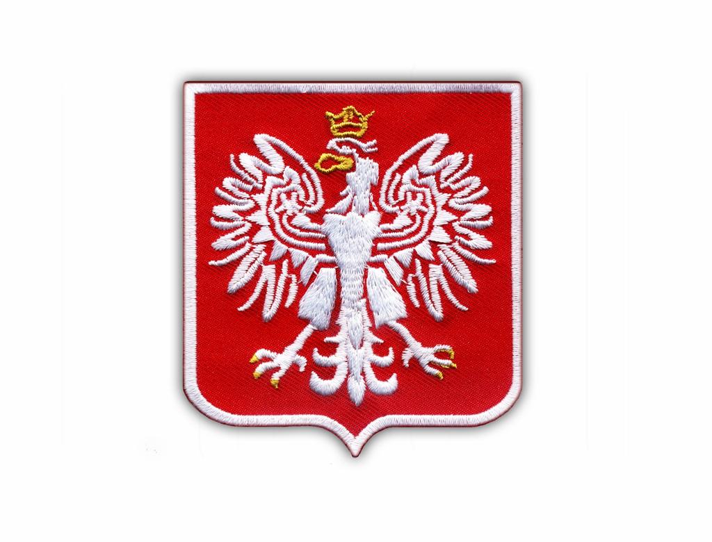 Patchion Polish coat of arms - Poland - standard - Magnetic Backing - Embroidered Patch/Badge/Emblem