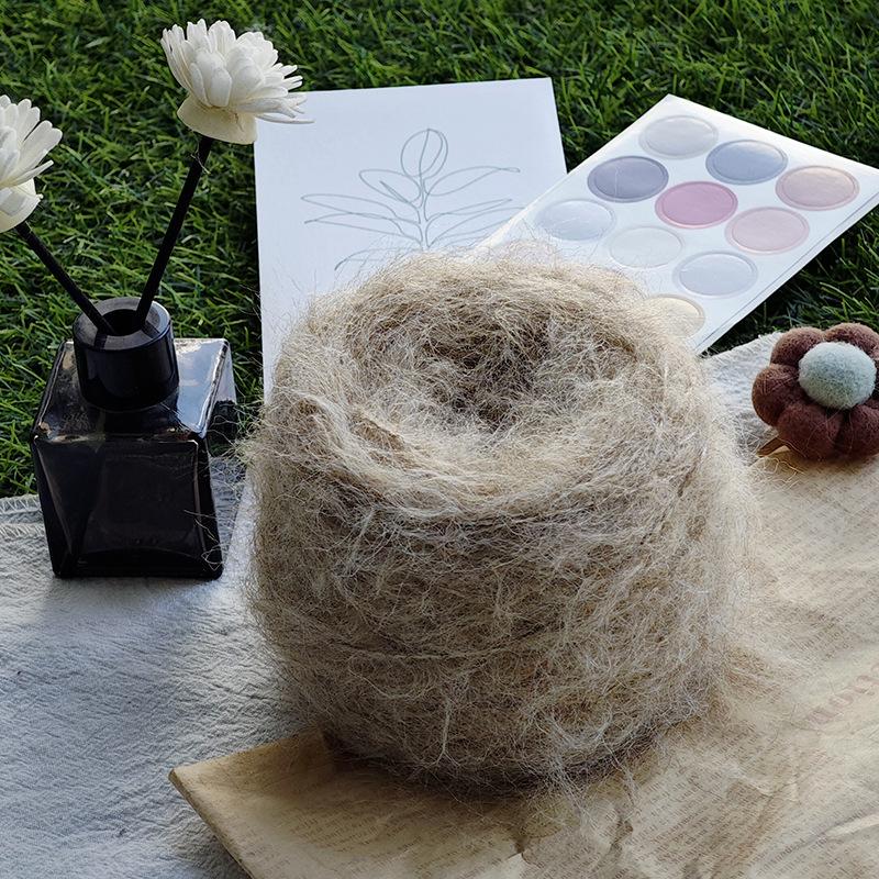 50g/roll Blended Synthetic Long Fur Mink Velvet Yarn Fine Mohair Handmade DIY Knitted Sweater Scarf Hat Long Fur Crochet Yarn